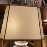 Table Lamp with Floral & Figural Courting Motifs