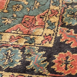 Pink & Light Blue Medallion Persian Rug 3' x 5'