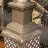 Pair of Silver Tone Obelisks