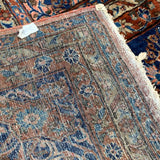 Coral & Royal Blue Persian Sarouk Rug 10'7" x 20'4"
