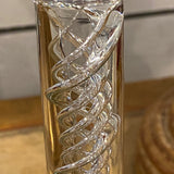 Spiral Glass Candle Holders, set of 3
