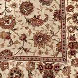 Cream and Red Persian Rug