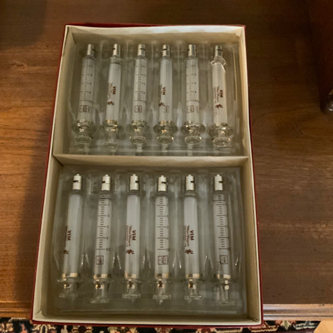 case of glass syringes