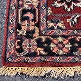 Burgundy Hand knotted Rug