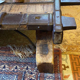 Rustic Wood & Metal Coffee Table