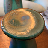 Pair of Green Favrile Glass Vases