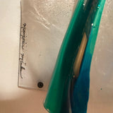 Original art work abstract by Marjorie Minkin acrylic on molded lexan