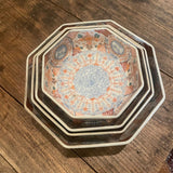 set of 4 octagonal Chinese 19th century bowls