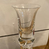 Spiral Glass Candle Holders, set of 3