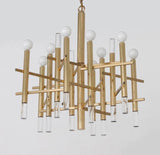Sciolari brass and lucite