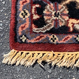 Burgundy Hand knotted Rug
