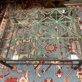 Iron Gate Cocktail Table with Glass Top