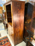 primitive wood hutch