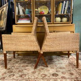 Pair of rattan chairs