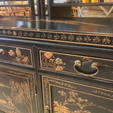 CABINET black hand painted medicine cabinet