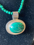 Round Malachite Choker Necklace