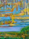 Painting 'Moment on the River' by Richard Fraenkel