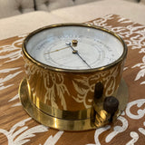 French brass barometer