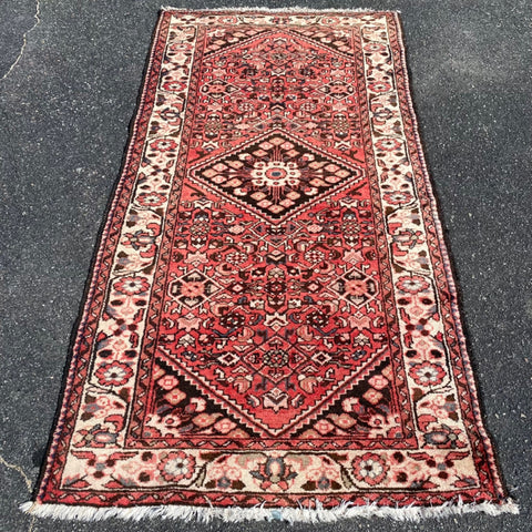 ORIENTAL Vintage wool Hamedan style runner