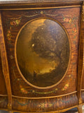 Hand Painted Rounded French Cabinet