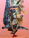 Original Knight Collage by Museum Curator Henry Joyce