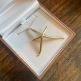 18k Tiffany and Co starfish necklace