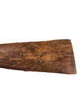 Primitive wooden paddle attributed to a whale blubber tool