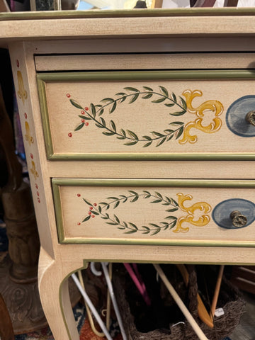 2 drawer painted chest