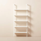 CB2 White Bookcase