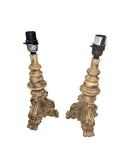 Pair of contemporary rococco style lamps