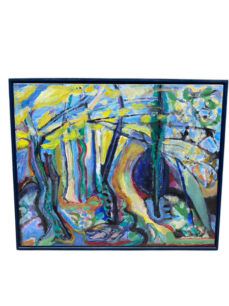 Painting 'Behind Mas de Bonnaud' by Richard Fraenkel