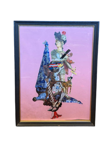 Original Knight Collage by Museum Curator Henry Joyce