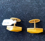 10k amber cuff links