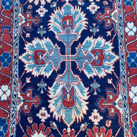 blue and red runner  13'4" x 39"