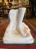 alabaster sculpture of feet