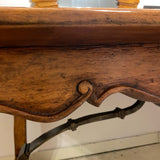 Walnut Refectory Table with Carved Legs
