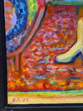 Painting 'Flowers, Interior' by Richard Fraenkel