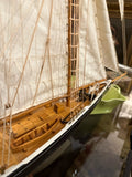 Handcrafted 'Bluenose' Wooden Boat Model