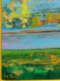 Painting 'Moment on the River' by Richard Fraenkel