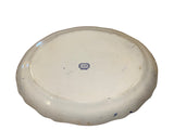 Blue and white transferware platter