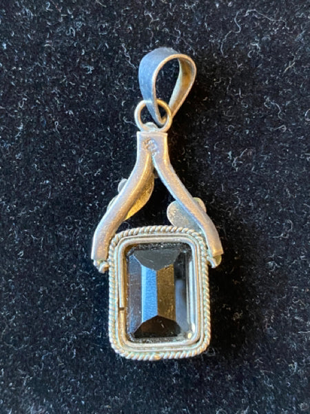 sterling topaz pendant