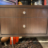 Mitchell gold chrome and wood desk