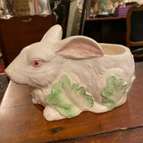 White Bunny Rabbit Planter
