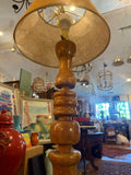 Turned Wood Floor Lamp