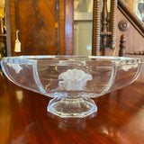 Verace glass bowl with faces