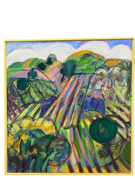 Painting 'Fields' by Richard Fraenkel