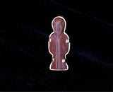 14k coral egyptian revival pin