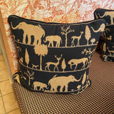 Black & Tan Elephant Pillow
