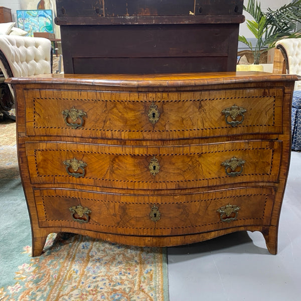 3-DRAWER LOUIS MARQUETRY CHEST