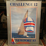 1983 Americas Cup framed poster